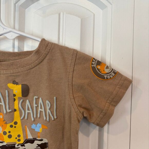 Fisher Price Tan Animal Safari Tee Size 18 Months - Picture 4 of 7